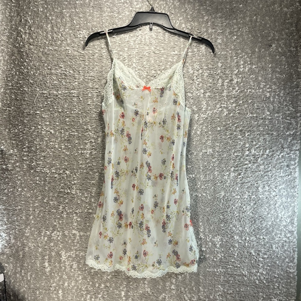 Victoria's Secret Sexy Floral Lace Sheer Lingerie Slip S‎ Babydoll